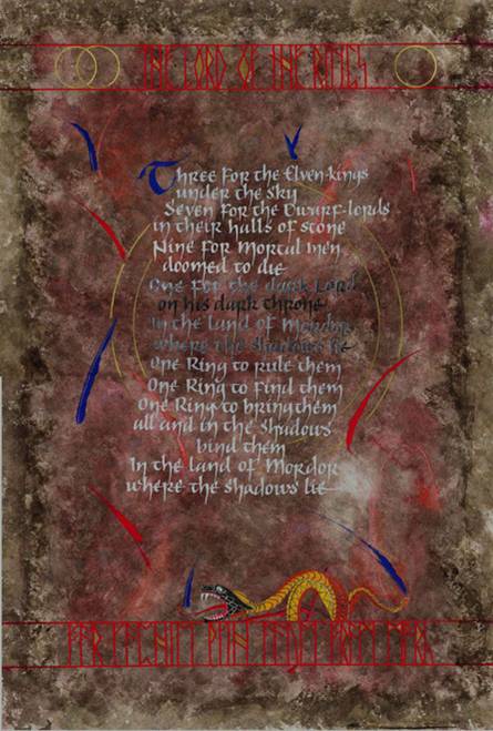 Lord Of The Rings. Mark L'Argent - Lettering Artist