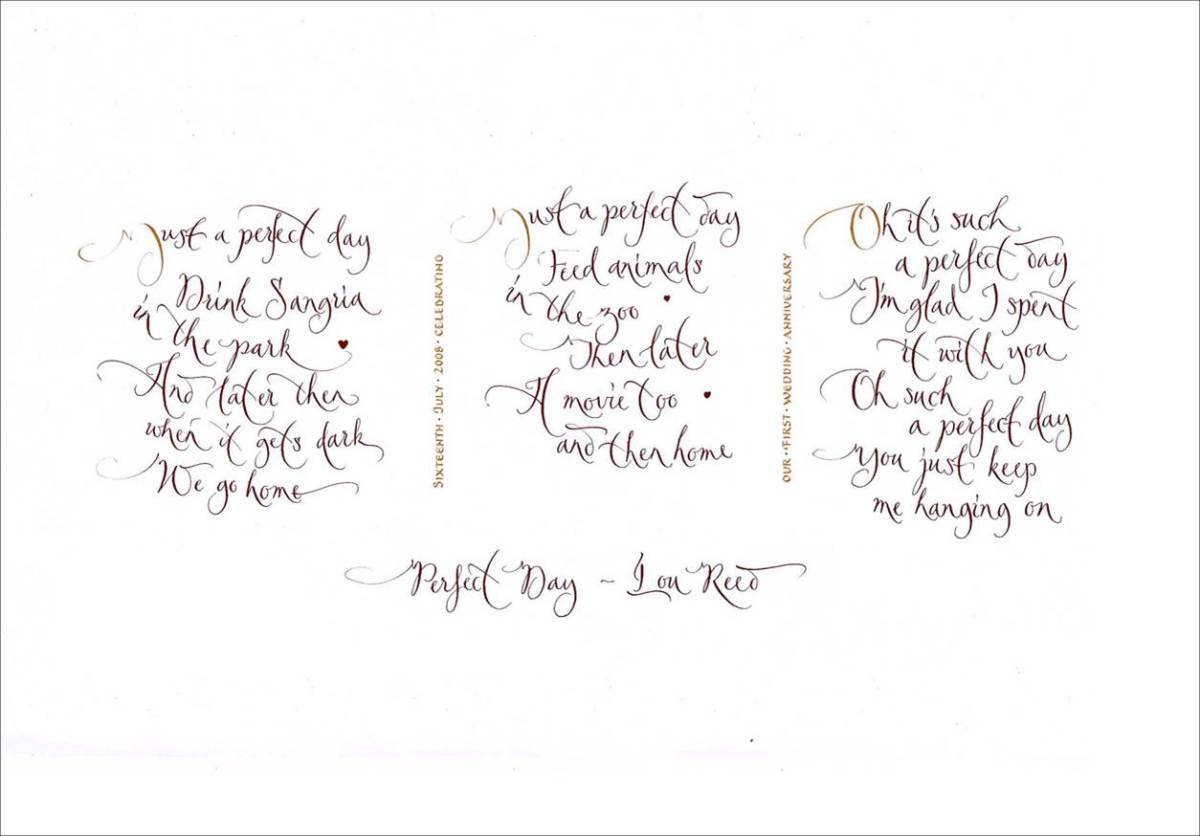 Perfect Day #2. Mark L'Argent - Lettering Artist