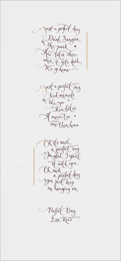 Perfect Day #1. Mark L'Argent - Lettering Artist